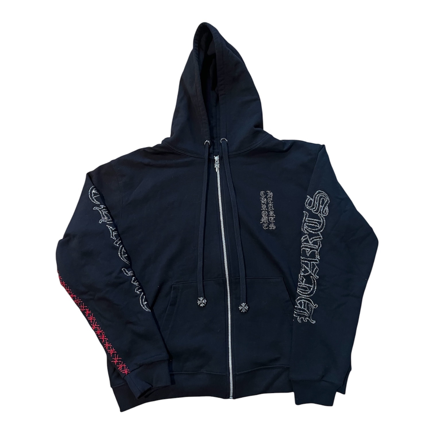 Chrome Hearts Paris Exclusive Rhinestone Zip up
