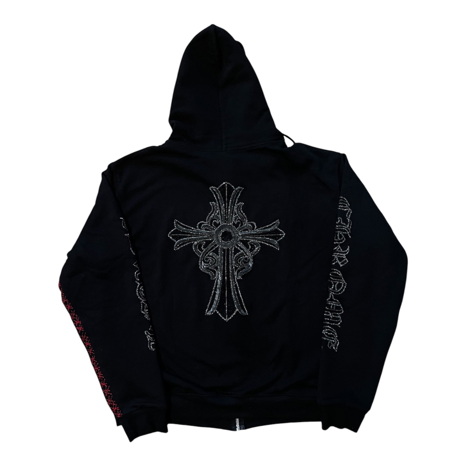 Chrome Hearts Paris Exclusive Rhinestone Zip up — alternate view